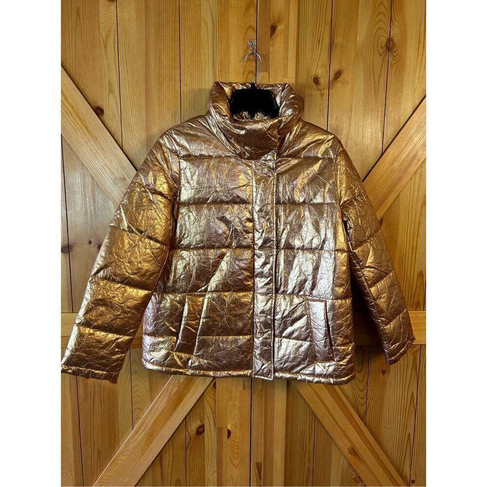 Heine Metallic Puffer Jacket Copper Size EUR 38 US 6 (4880)